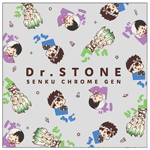 Dr.STONE おなまえぴたんコ スクエアミニクッション A：千空＆クロム＆ゲン