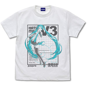 初音ミク V3 Tシャツ Ver.3.0/WHITE-L