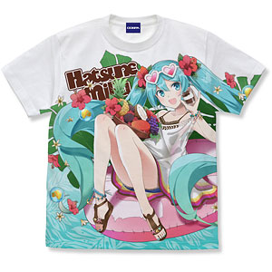 初音ミク フルグラフィックTシャツ 安夏 Ver./WHITE-XL