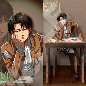 リヴァイ(一緒に作戦会議ver.) 調査兵団と一緒に作戦会議 パネル 進撃 進撃