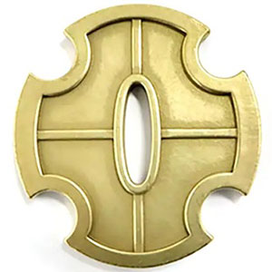 ONE PIECE ゾロの刀の鍔 三代鬼徹