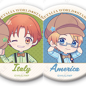 ヘタリア World☆Stars トレーディング缶バッジ -Holiday Marche