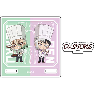 アクリルコースタースタンド「Dr.STONE」01/石神千空＆あさぎりゲン(ミニキャライラスト)