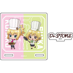 アクリルコースタースタンド「Dr.STONE」03/コハク＆スイカ(ミニキャライラスト)