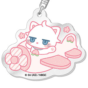 新しい上司はど天然 ラメ入りアクリルキーホルダー 白桃