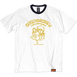 TVアニメ『チェンソーマン』オープニングイラストTシャツ4 ホワイト×ネイビー XL