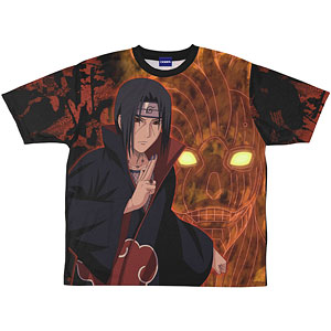 NARUTO 疾風伝 描き下ろし サスケ 両面フルグラフィック Tシャツ L NARUTO-ナルト- 疾風伝 描き下ろし うちはサスケ 両面フルグラフィック