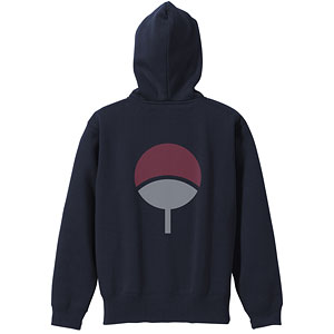 NARUTO-ナルト- 疾風伝 うちは ジップパーカー/NAVY-L