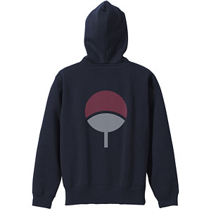 NARUTO-ナルト- 疾風伝 うちは ジップパーカー/NAVY-XL