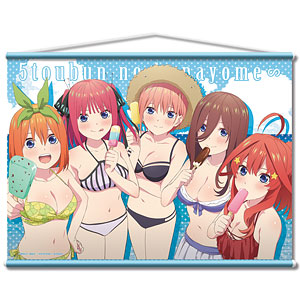 五等分の花嫁∽_描き下ろしB2キラキラタペストリー(水着)／中野