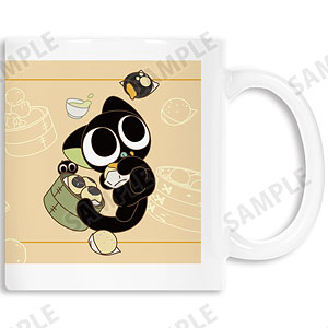 羅小黒戦記 描き下ろしイラスト シャオヘイ(猫) A 飲茶ver. マグカップ