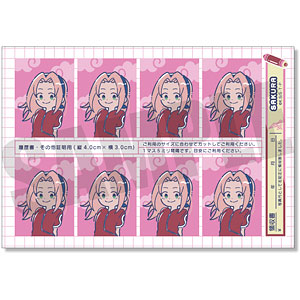 TVアニメ「NARUTO」れとぽぷ 証明写真風ステッカー C 春野サクラ
