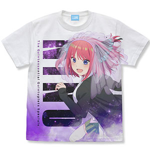 五等分の花嫁∽ 中野二乃 フルグラフィックTシャツ/WHITE-L（再販）[コスパ]《１１月予約》