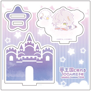 アクリルフィギュアプレート「夢王国と眠れる100人の王子様×サンリオキャラクターズ」15/ヒノト×こぎみゅん(ミニキャライラスト)