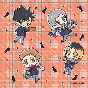 アニメ『ハイキュー！！』 ミニキャラミニタオル(1)烏野