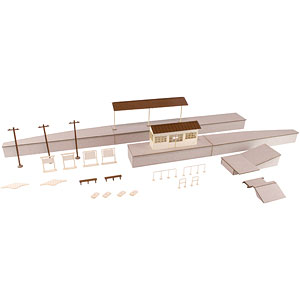 1/80ペーパーキット まちかどアクセサリーシリーズ 島式ローカルホーム 基本セット