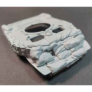 1/35 米・M5スチュアート用土嚢装甲付き車体上部