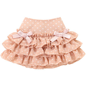 1/6 ピュアニーモ用 PNS みずたまフリルスカートII ピーチピンク×ホワイト (ドール用)