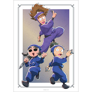 忍たま乱太郎 描き下ろしイラスト 集合C みんなで鍛練の段ver. A3マット加工ポスター