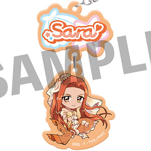 ぴちぴちピッチ 2連アクリルキーホルダー 沙羅 マーメイドウエディングver.