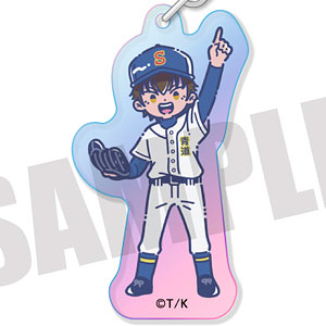 「ダイヤのA act II」 れとぽぷ オーロラアクリルキーホルダー A 沢村栄純