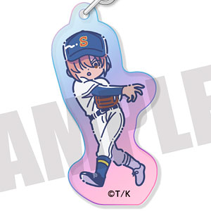 「ダイヤのA act II」 れとぽぷ オーロラアクリルキーホルダー C 小湊春市