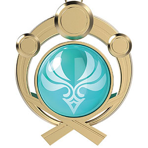 原神 神の目アクリルストラップ 稲妻 氷元素[miHoYo]《在庫切れ》