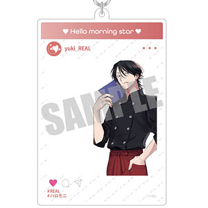 ハローモーニングスター SNS風アクリルキーホルダー アツト Cafe ver 