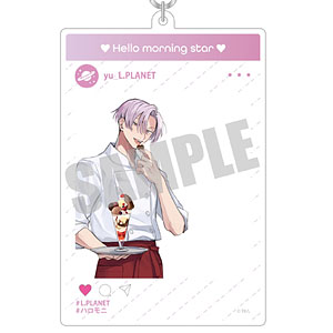 ハローモーニングスター SNS風アクリルキーホルダー ゆう Cafe ver.
