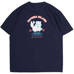 南国少年パプワくん パプワ島温泉Tシャツ チャッピーVer. ネイビー XL
