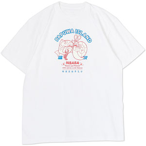 南国少年パプワくん パプワ島温泉Tシャツ タンノくん＆イトウくんVer. ホワイト S