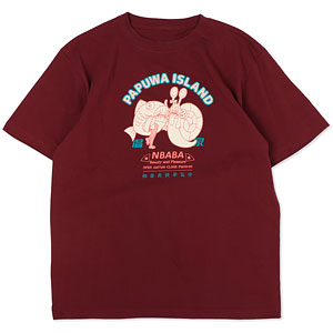 南国少年パプワくん パプワ島温泉Tシャツ タンノくん＆イトウくんVer. エンジ L