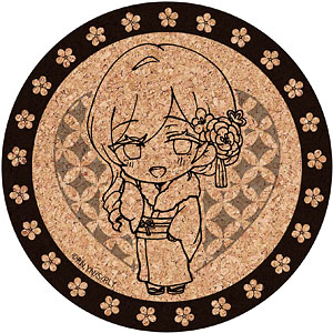 コルクコースター「君のことが大大大大大好きな100人の彼女」07/花園羽々里(ミニキャライラスト)