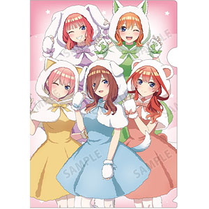 映画『五等分の花嫁』 描き下ろし 集合 動物もこもこ着ぐるみver. クリアファイル
