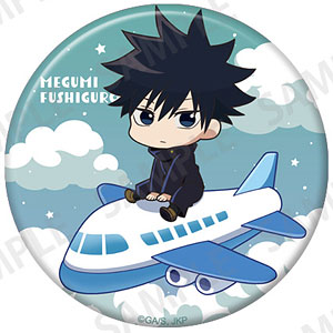 呪術廻戦 きらきら缶バッジ+75 飛行機ver. 禪院真希[KADOKAWA]《在庫切れ》