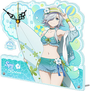 置き時計・掛け時計　[新品] アネット(水着ver.) 描き下ろしアクリル置時計 「スパイ教室」 楽天市場】スパイ教室 描き下ろしアクリル置時計 水着ver