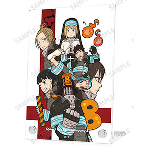 漫画『炎炎ノ消防隊』 第8特殊消防隊 ダブルアクリルパネル ver.A