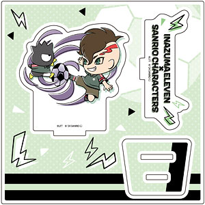 アクリルスタンドプレート「イナズマイレブン×サンリオキャラクターズ」20/不動明王×バッドばつ丸(ミニキャライラスト)