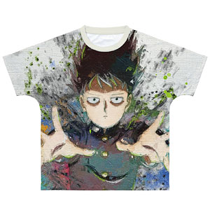 モブサイコ100 III 影山茂夫 grunge CANVAS フルグラフィックTシャツ ユニセックス XS