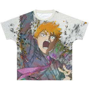 モブサイコ100 III 霊幻新隆 grunge CANVAS フルグラフィックTシャツ ユニセックス XL