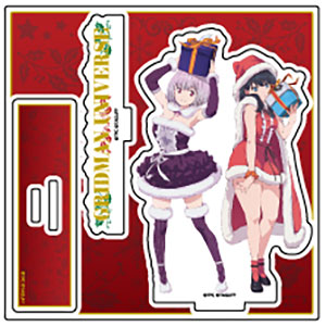 アクリルスタンドプレート「グリッドマンユニバース」02/宝多六花＆新条アカネ クリスマスver.(描き下ろしイラスト)