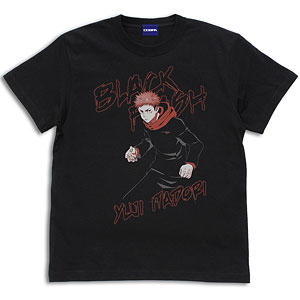 呪術廻戦 虎杖悠仁 「黒閃」 Tシャツ/BLACK-L
