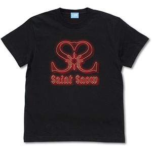 ラブライブ！サンシャイン！！ Saint Snow ネオンサインロゴ Tシャツ/BLACK-S
