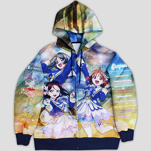 ラブライブ！サンシャイン！！ Aqours フルグラフィックジップパーカー/XL