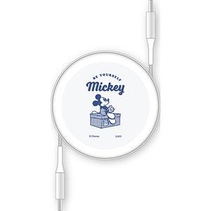 ディズニー、ディズニー・ピクサーキャラクター PD60W 対応 USB2.0 リール式 Type-Cケーブル ミッキーマウス