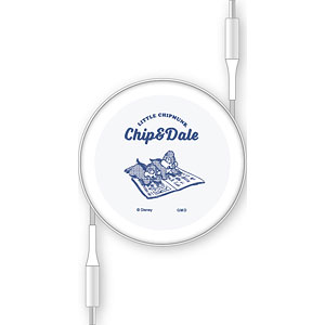 ディズニー、ディズニー・ピクサーキャラクター PD60W 対応 USB2.0 リール式 Type-Cケーブル チップ＆デール