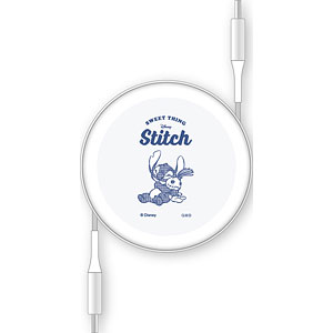 ディズニー、ディズニー・ピクサーキャラクター PD60W 対応 USB2.0 リール式 Type-Cケーブル スティッチ
