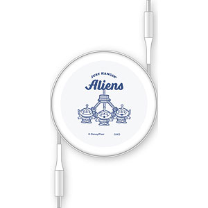 ディズニー、ディズニー・ピクサーキャラクター PD60W 対応 USB2.0 リール式 Type-Cケーブル エイリアン