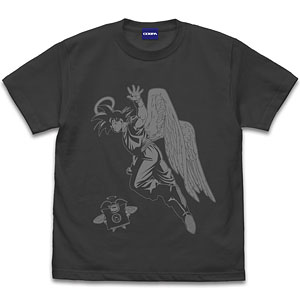 ドラゴンボールZ 孫悟空(天使)と界王 Tシャツ/SUMI-XL