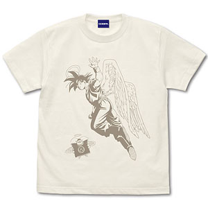 ドラゴンボールZ 孫悟空(天使)と界王 Tシャツ/VANILLA WHITE-XL